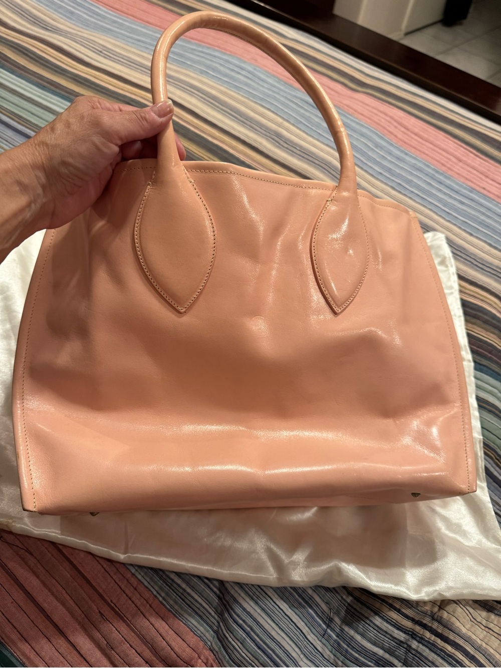 Furla Ballerina Pink Tote – Unique Double Handle Handbag